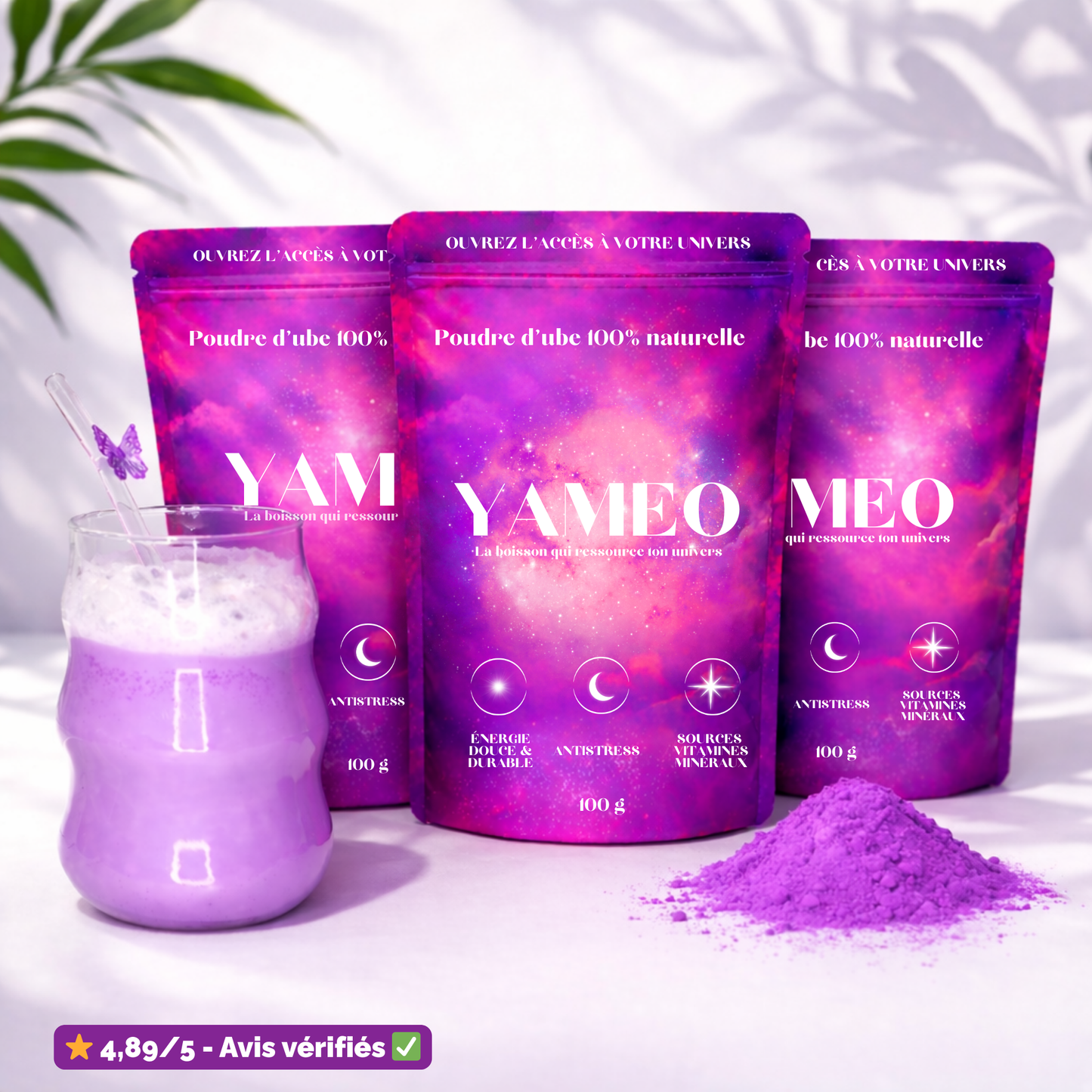 Poudre d'Ube 100 % Naturelle 💜 Packs & Offres